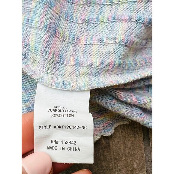 Code x Mode Purple Space Dye Stretch Boutique Designer Fitted T-Shirt NEW Tee M - Picture 5 of 12